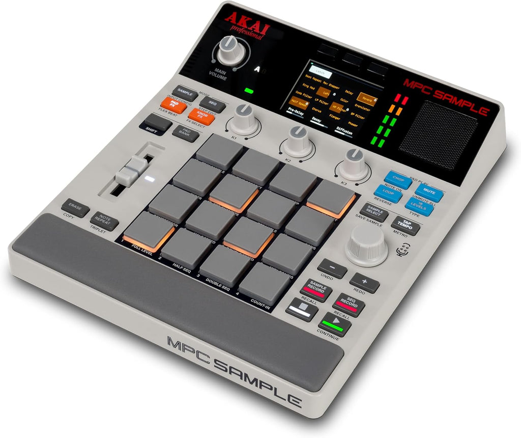 Professional MPC Sample - Portable Autonome avec Batterie Rechargeable, USB-C, Haut-Parleur et Micro