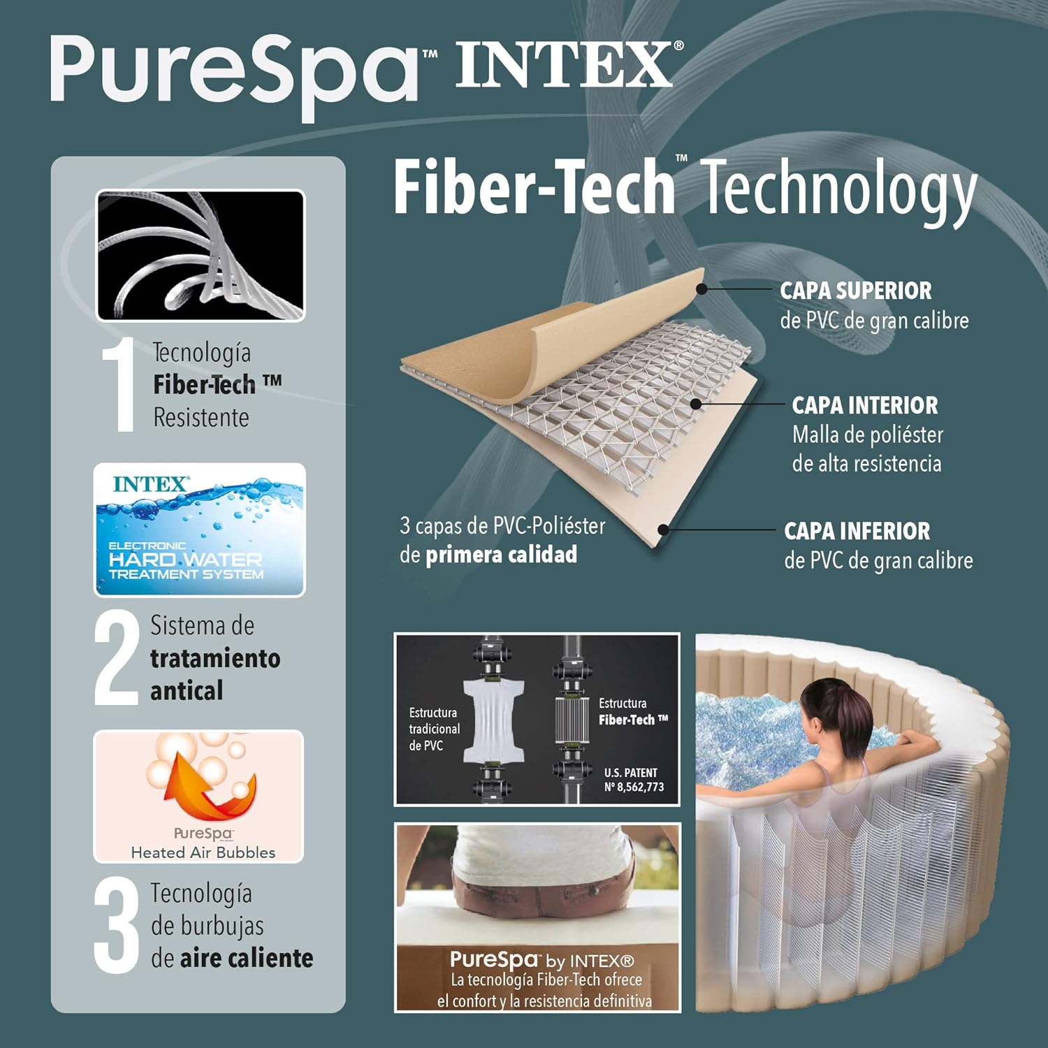 Pure Spa Sahara 6 Places, 28428EX, Beige