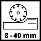 Rainureuse TE-MA 1700  - 1700 W, Livré en sac + 4 disques diamant