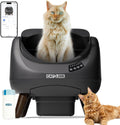 Litière Autonettoyante pour Chat, Avec Dessus Ouvert, Connexion 5 GHz, Grande Capacité 12L