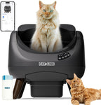 Litière Autonettoyante pour Chat, Avec Dessus Ouvert, Connexion 5 GHz, Grande Capacité 12L