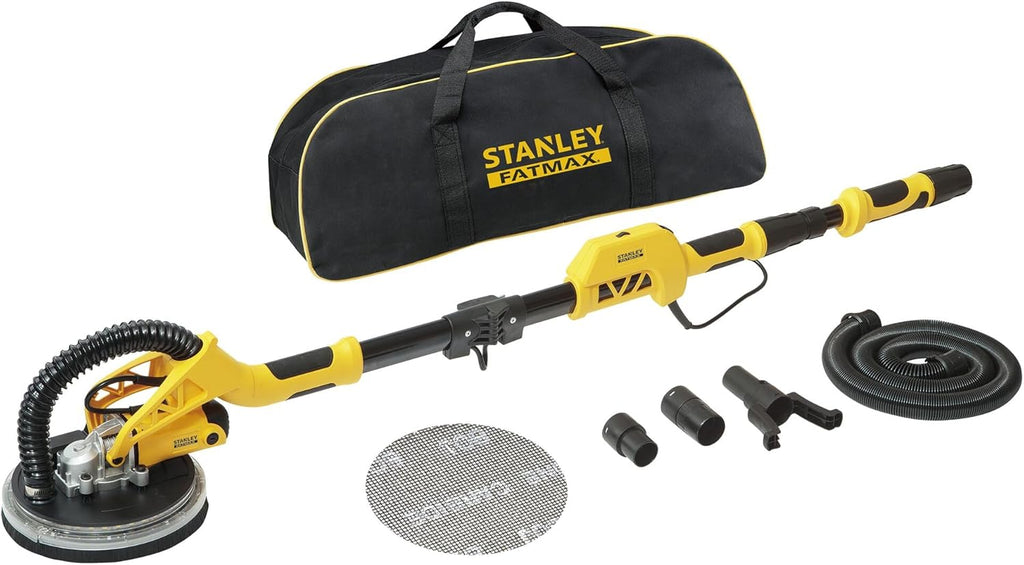 FATMAX Ponceuse à Plâtre 750W (225mm) avec Sac de Rangement et Disque Abrasif en Maille 120G, SFMEE500S-QS