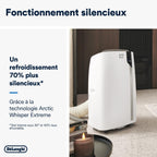 Pinguino PAC EX93 Climatiseur mobile, avec tuyau d'échappement, 3 vitesses de ventilation