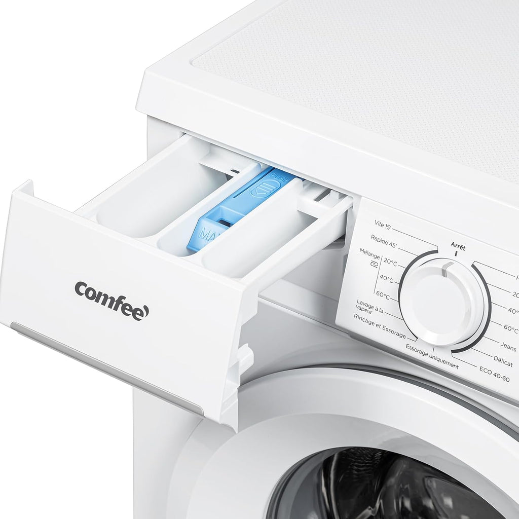 CFE12EW80/W-FR Lave-linge frontal 8KG, 15 Programmes, Prélavage, Blanc