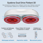 S55 Pro Robot Nettoyeur de Vitres 6500Pa, Robot Laveur Vitre avec Patins 3D Flottants, Pulvérisation HydroJet