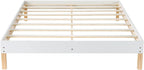 Matelas 2 Personnes 140x190CM avec 2xOreillers et Couette et Cadre de lit en Bois, Epaisseur 14CM
