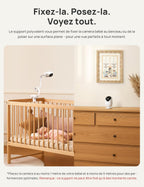 VistaView 5” Moniteur Bébé WiFi avec Support Clip - Caméra 2K HD, Contrôle Via Application