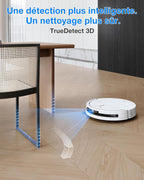 DEEBOT T50 Omni Gen3 Aspirateur Robot Laveur, 25 000 Pa, Brosse/Patin Extensibles