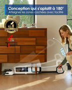 Floor One Stretch S6 Aspirateur Laveur, portée à Plat 180°, Nettoyage Deux Bords