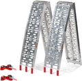 Lot de 2 rampes de chargement pliables en aluminium pour moto - 680 kg - Antidérapantes