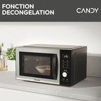 Essenza CMWA32EDLB Four Micro-ondes 1000W 32L Digital, Fonction Décongélation et Nettoyage Auto