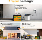 Bluetooth Batterie Lithium 12V 100AH avec Protection de BMS et de Basse Température