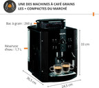 Machine à café grain, Nettoyage automatique, Buse vapeur pour Cappuccino, YY8125FD, Noir