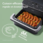 Air Fryer 10L Twinfry, Friteuse sans Huile Double Résistance, 5-en-1, Noir