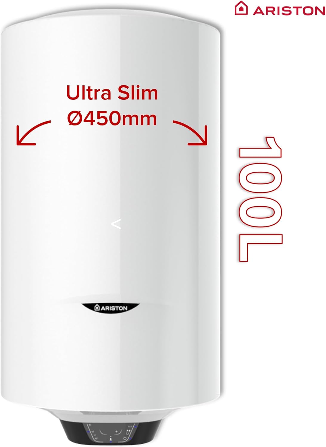 PRO1 ECO 100L - Chauffe-eau Électrique Vertical Mural Ø450 mm