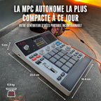 Professional MPC Sample - Portable Autonome avec Batterie Rechargeable, USB-C, Haut-Parleur et Micro