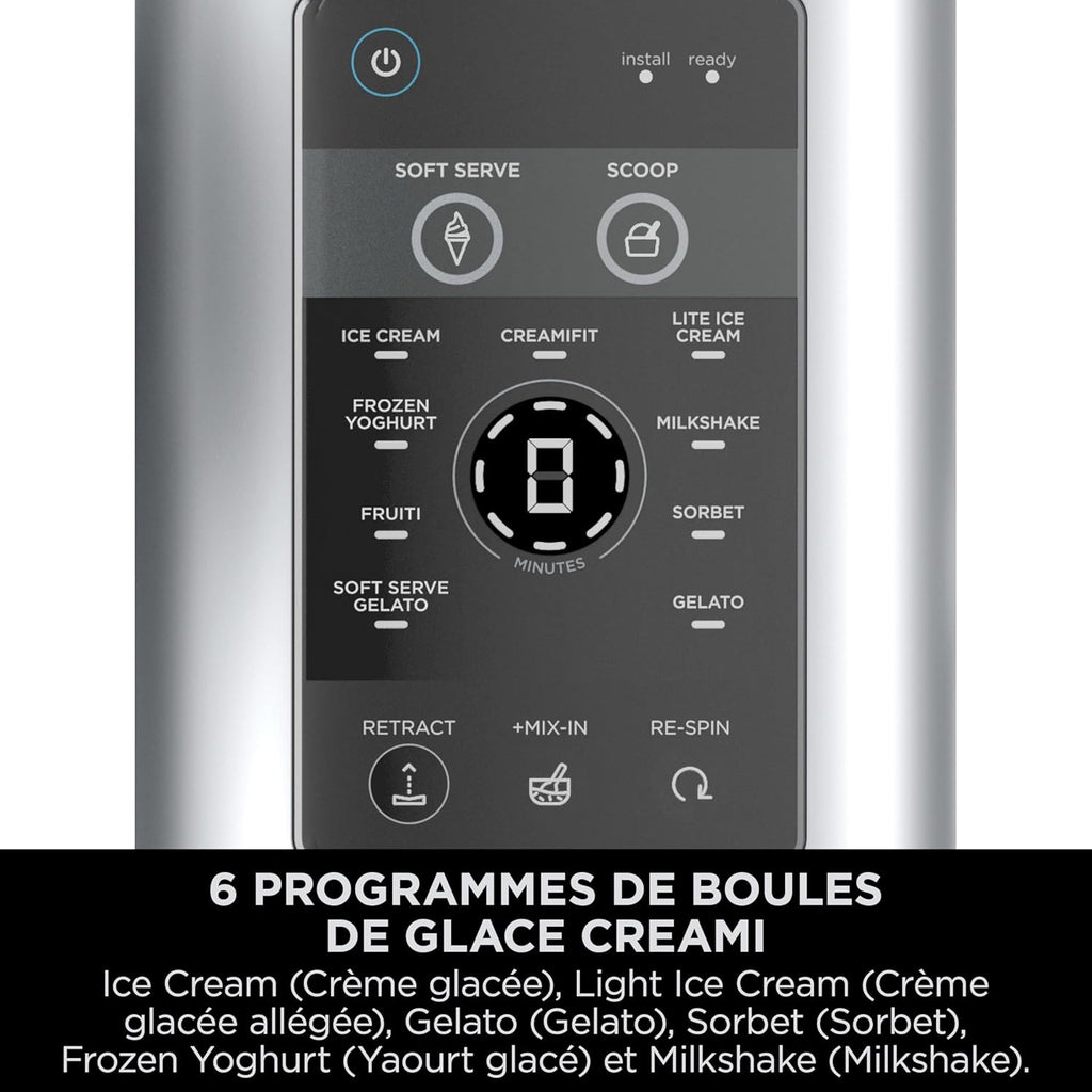 CREAMi Scoop et Swirl Machine a Glace et Sorbetière, 13 modes, Avec 2 pots, NC701EU
