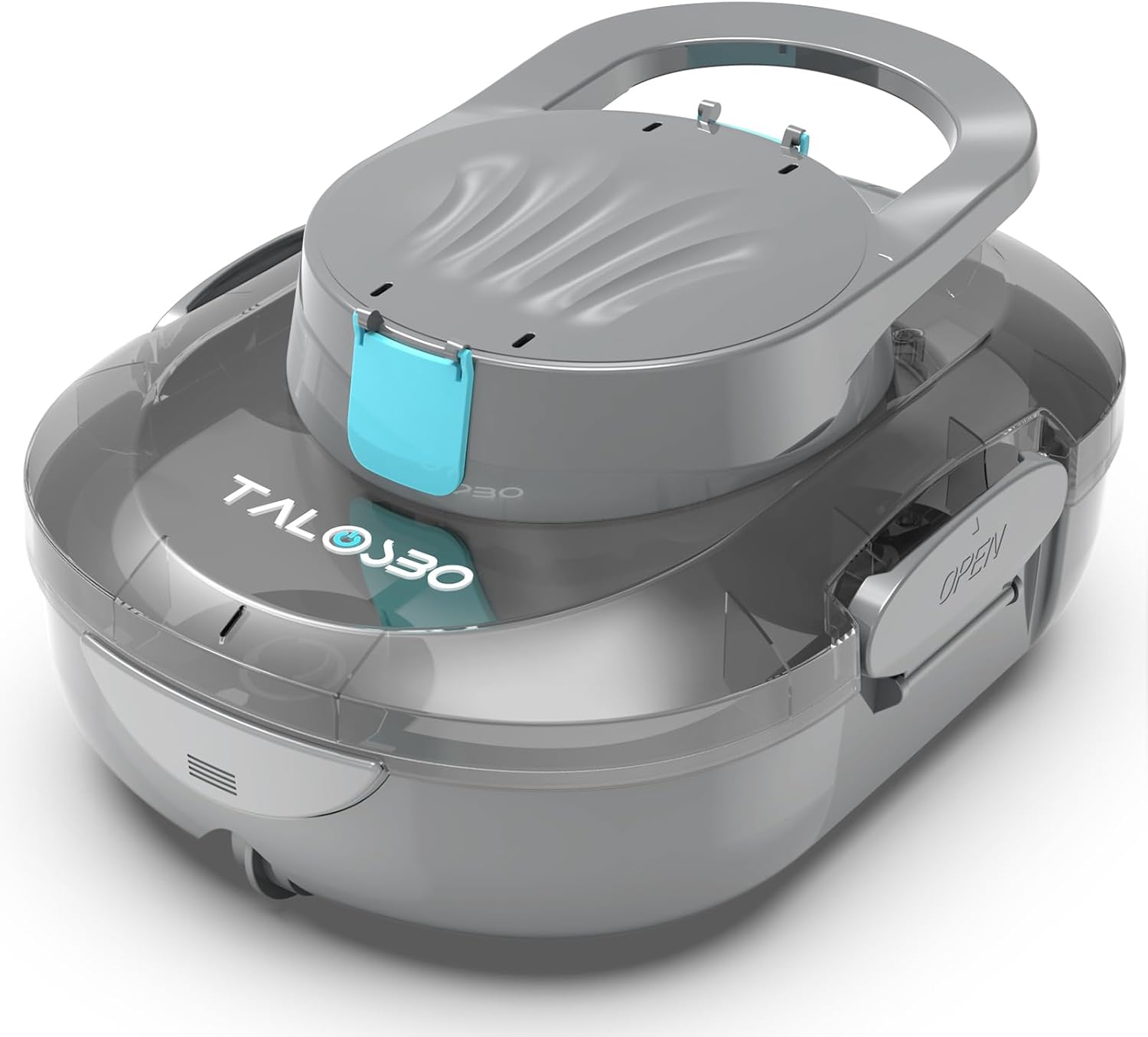 Pleco S1 Robot Piscine sans Fil, 80 Min d'Autonomie, Double Moteur Aspirateur Piscine Hors Sol