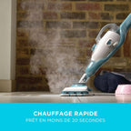 Vadrouille à vapeur 2-en-1 avec gant de nettoyage à main SteaMitt et 11 accessoires, BHSM166DSM-QS