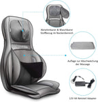 Siège Massant Shiatsu avec Compression et Roulement - Masseur de Dos avec Chaleur