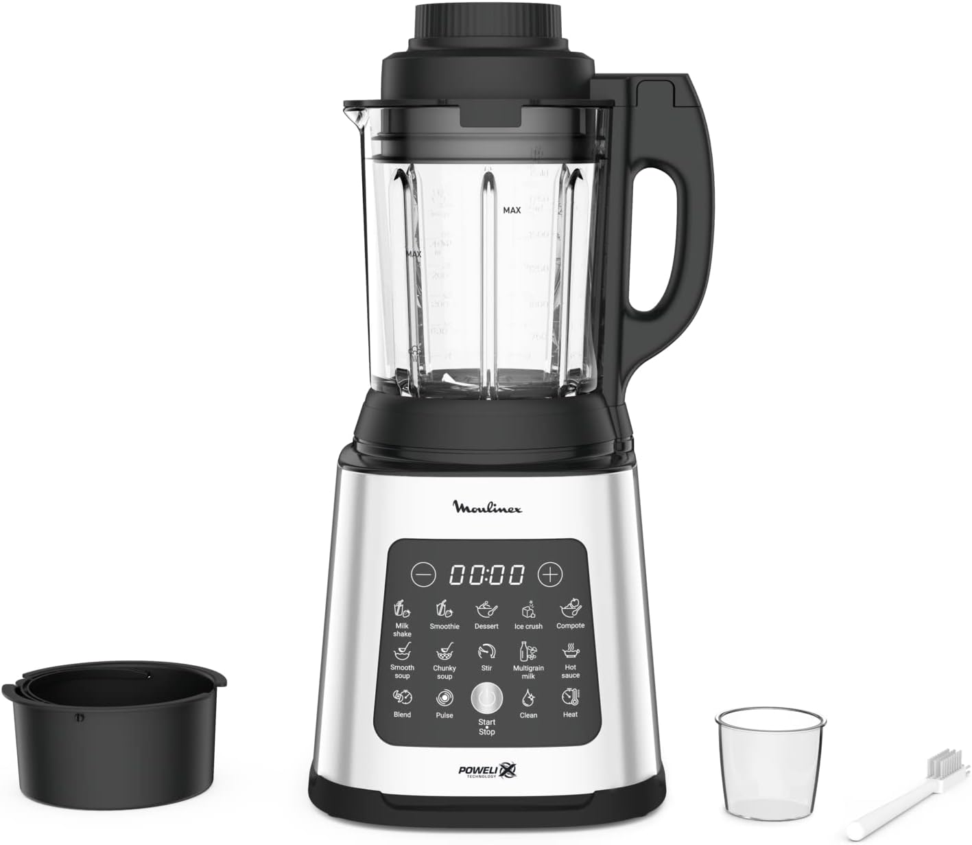 Blender chauffant, 1400 W, 10 programmes automatiques, Panier vapeur, Perfectmix Cook LM83SD10
