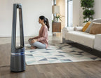 Eclipse 2-en-1 Ventilateur purificateur, Oscillation, 12 vitesses, Minuteur, QU5030F0