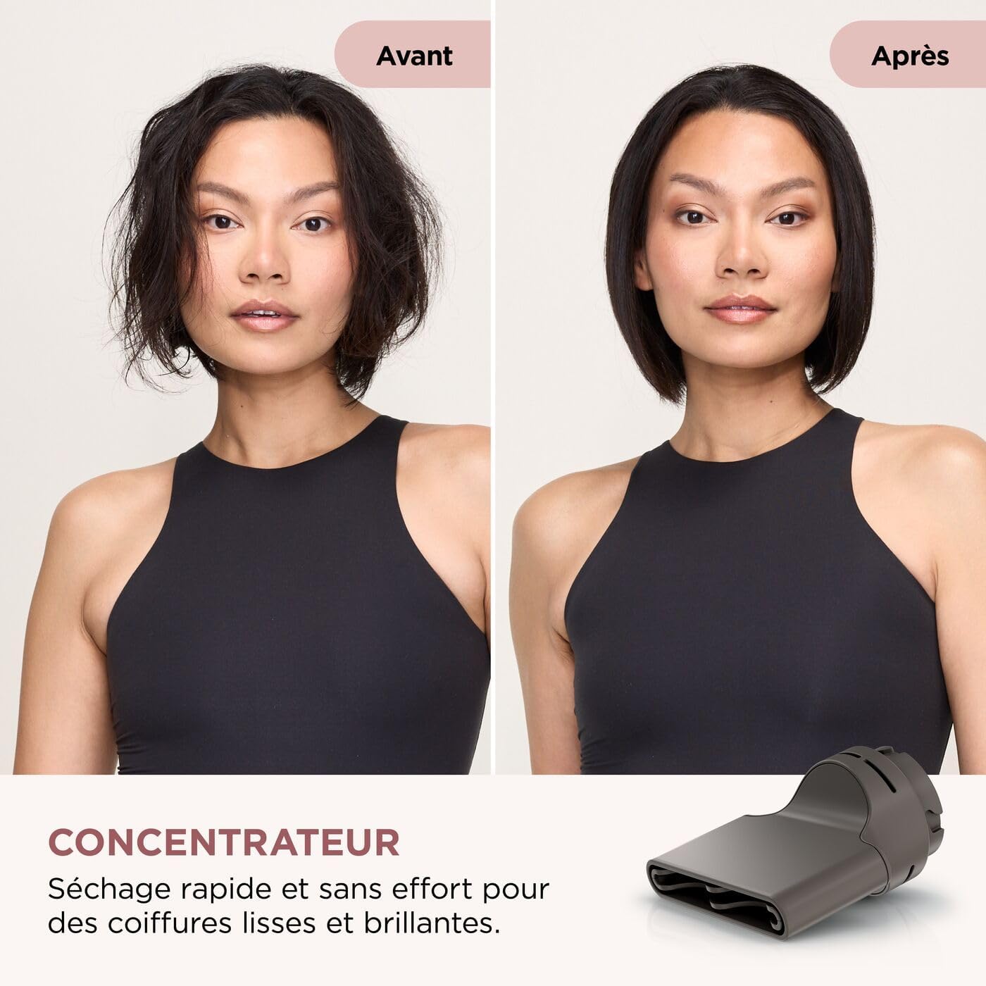 Sèche-cheveux ionique portable SpeedStyle Pro Flex : HD542EU, livré avec 4 accessoires de coiffage, technologie ionique négative