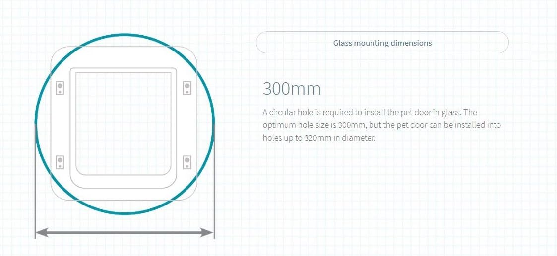 Porte pour chat Sure Petcare à grande puce électronique avec fonction couvre-feu, compatible avec les étiquettes RFID