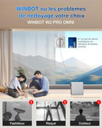 WINBOT W2 Pro Omni Robot Nettoyeur de vitres avec Station Multifonction