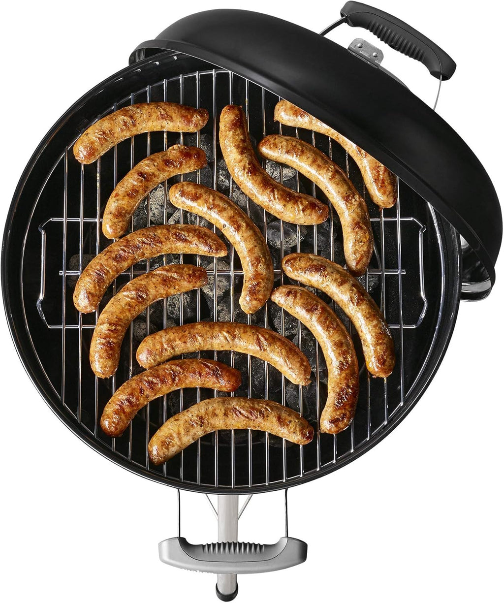 Bar-B-Kettle barbecue à charbon (2026) / couvercle et cuve émaillés, thermomètre intégré, bac à cendres