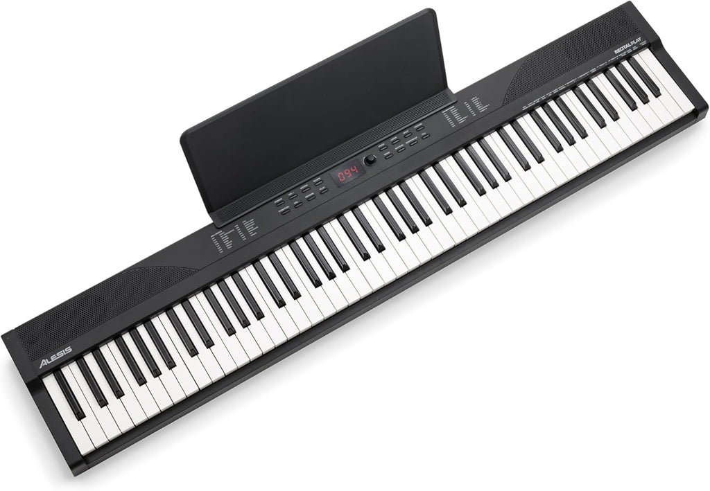 Piano Numérique 88 Touches avec 480 Sons, Haut-Parleurs, Sac de Transport, Support, Casque