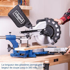 Scie à onglets avec démarrage progressif & laser HM254, 2000W, 2ème lame incluse