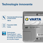 Batterie de démarrage XEV Silver Dynamic AGM L3 A7 12V 70Ah / 760A 570901076