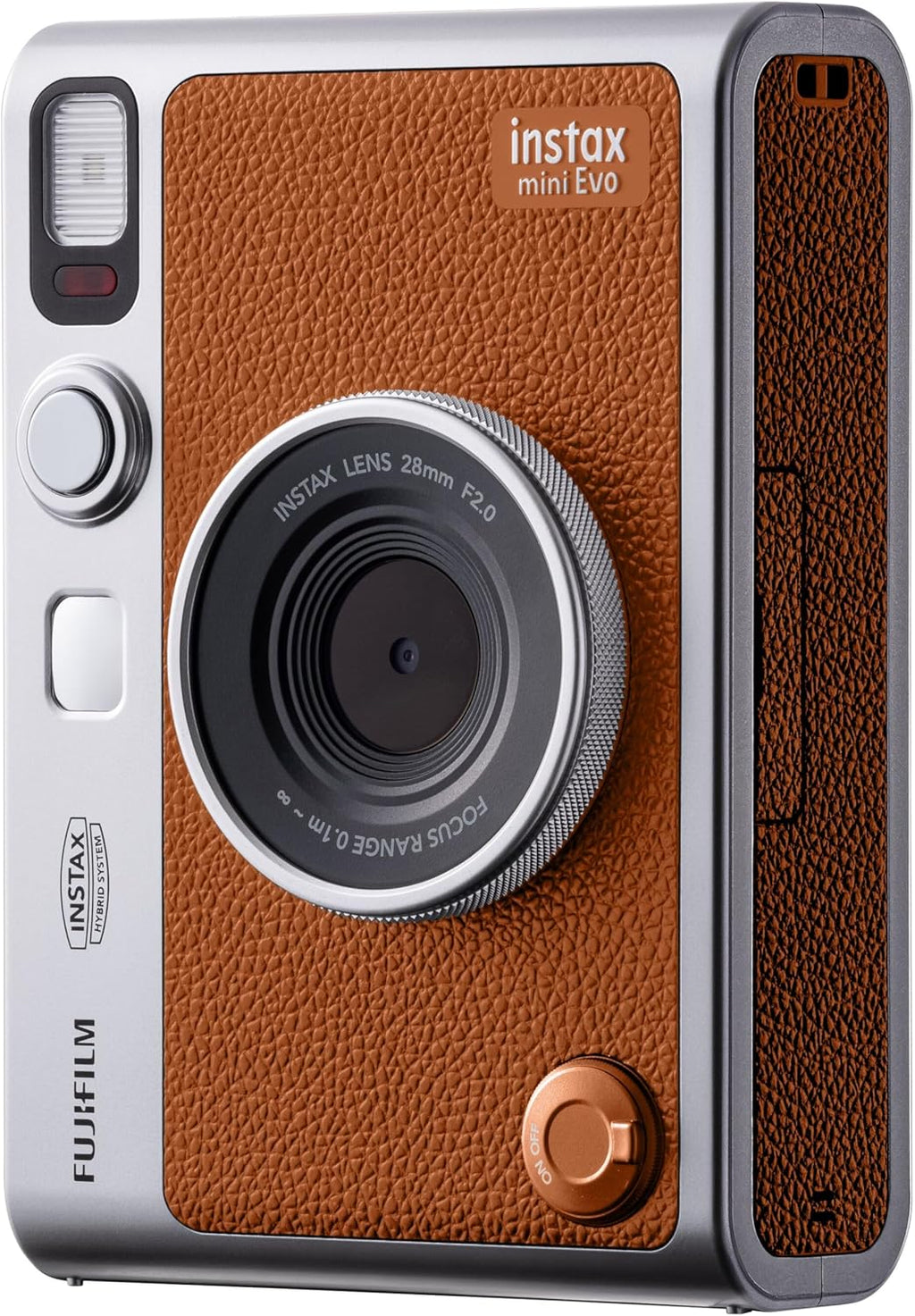 Mini Evo Marron Appareil Photo et imprimante avec écran LCD de 2,7 Pouces