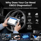 AD500 Valise Diagnostic Auto, 4 systèmes Outil de Diagnostic Voiture Multimarque