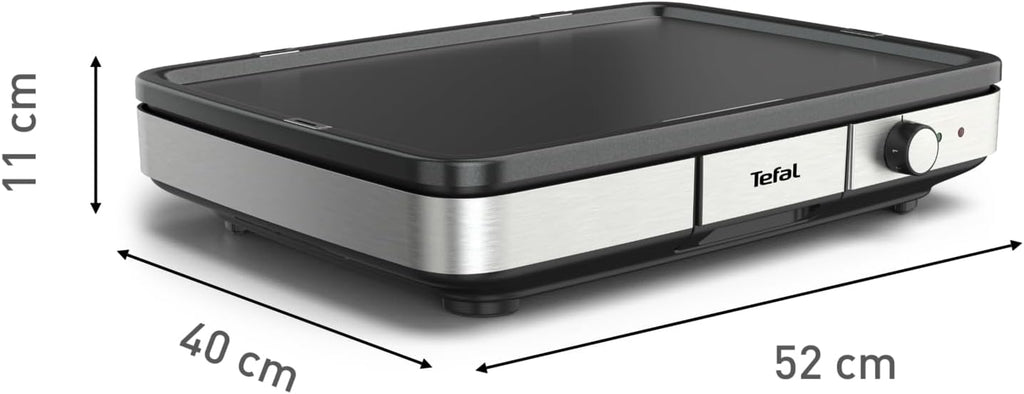 Maxi Plancha électrique avec protection contre les éclaboussures et Thermostat réglable CB690D12