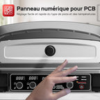 Four à pizza électrique, 450°C, Pierre incluse, 2200W, Intérieur/Extérieur