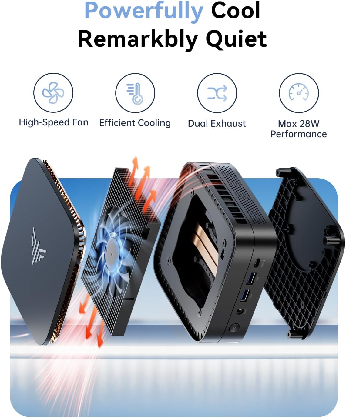 Pinova P1 Mini PC Ryzen 4300U W11 Pro (4C/4T,3.7GHz,Mieux Que 3500U/N150/N95)