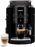 Machine à café grain, Nettoyage automatique, Buse vapeur pour Cappuccino, YY8125FD, Noir