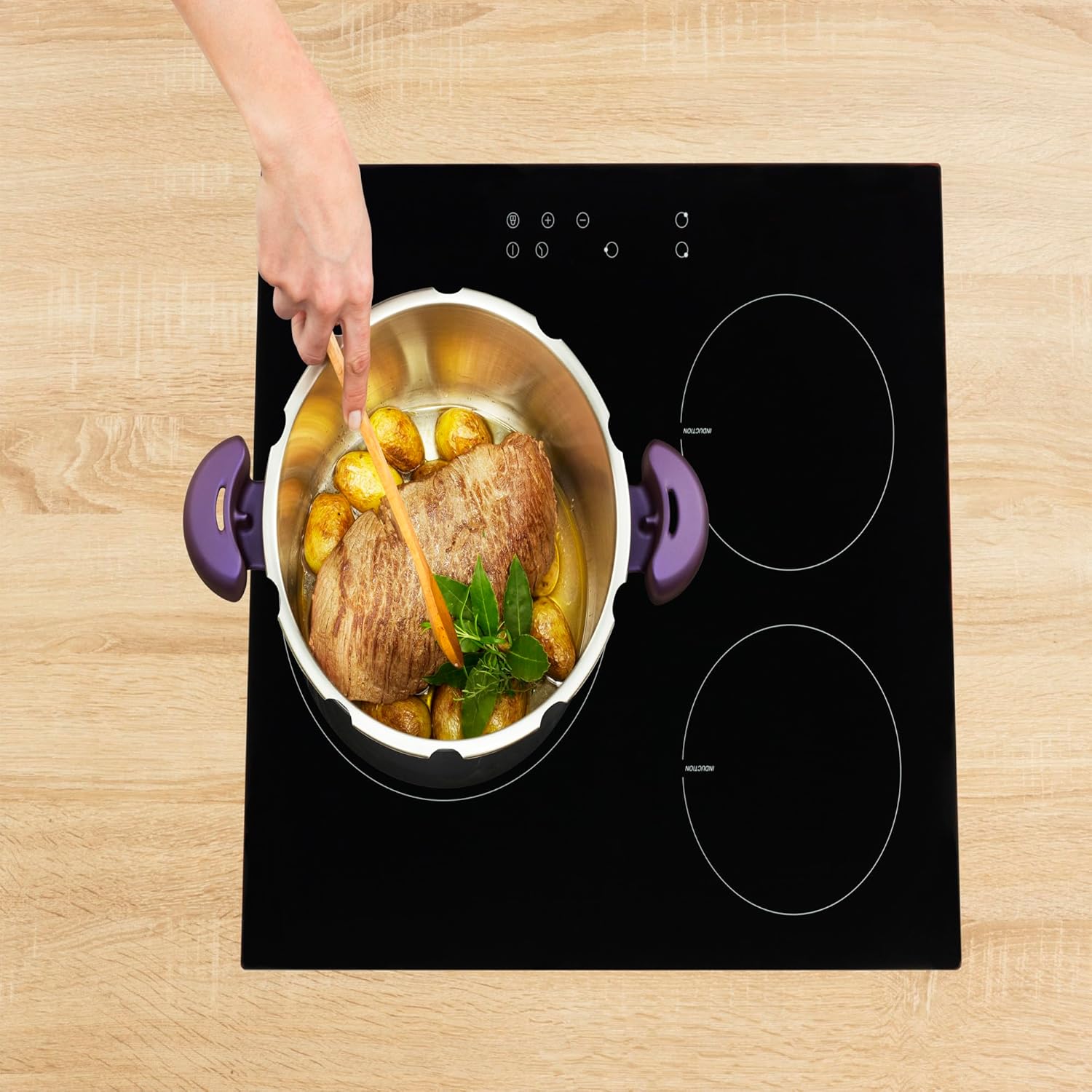 Clipsominut’ Perfect Cocotte-minute 9 L, Minuteur, Violet P4624900