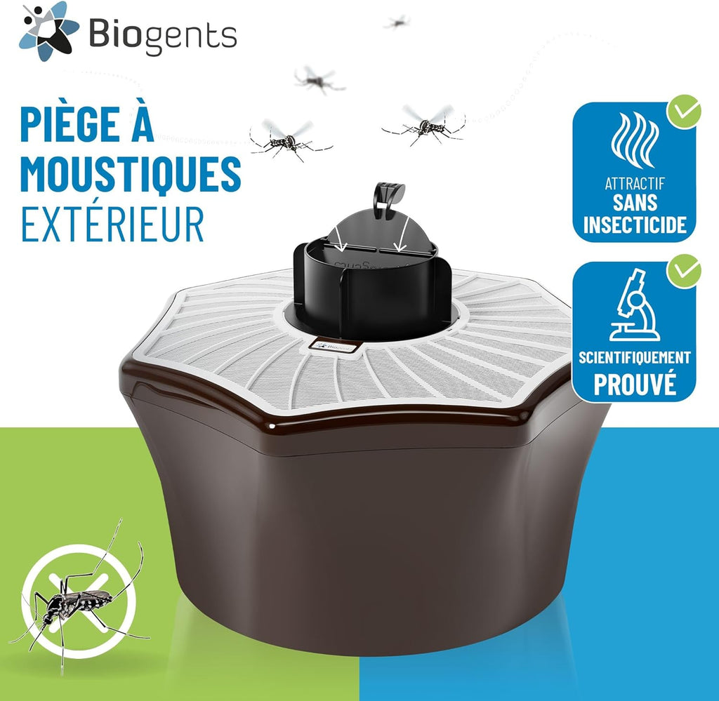 Piège Extérieur Anti-Moustiques Tigres + Recharge De 6 Mois