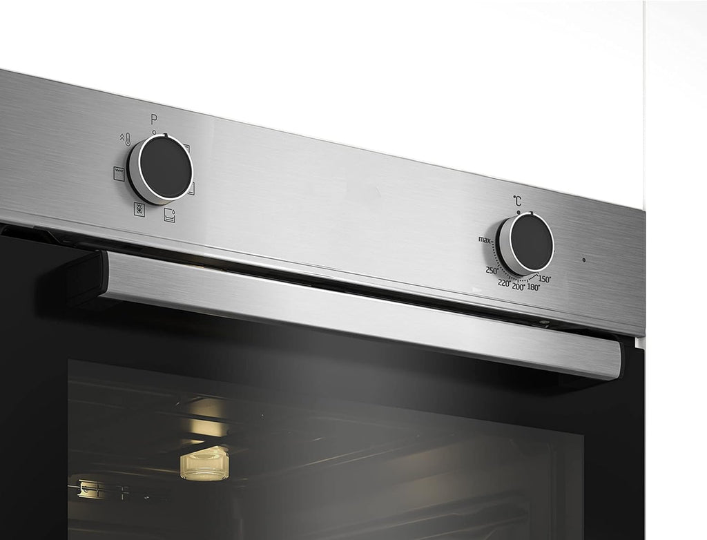 BBIE12000X Four encastrable - 66L, Éclairage halogène, 6 fonctions de cuisson