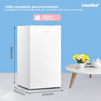 RCD93WH2(E) Réfrigérateur à une porte, 93 L, Contrôle de la température, Silencieux