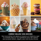 CREAMi Scoop et Swirl Machine a Glace et Sorbetière, 13 modes, Avec 2 pots, NC701EU