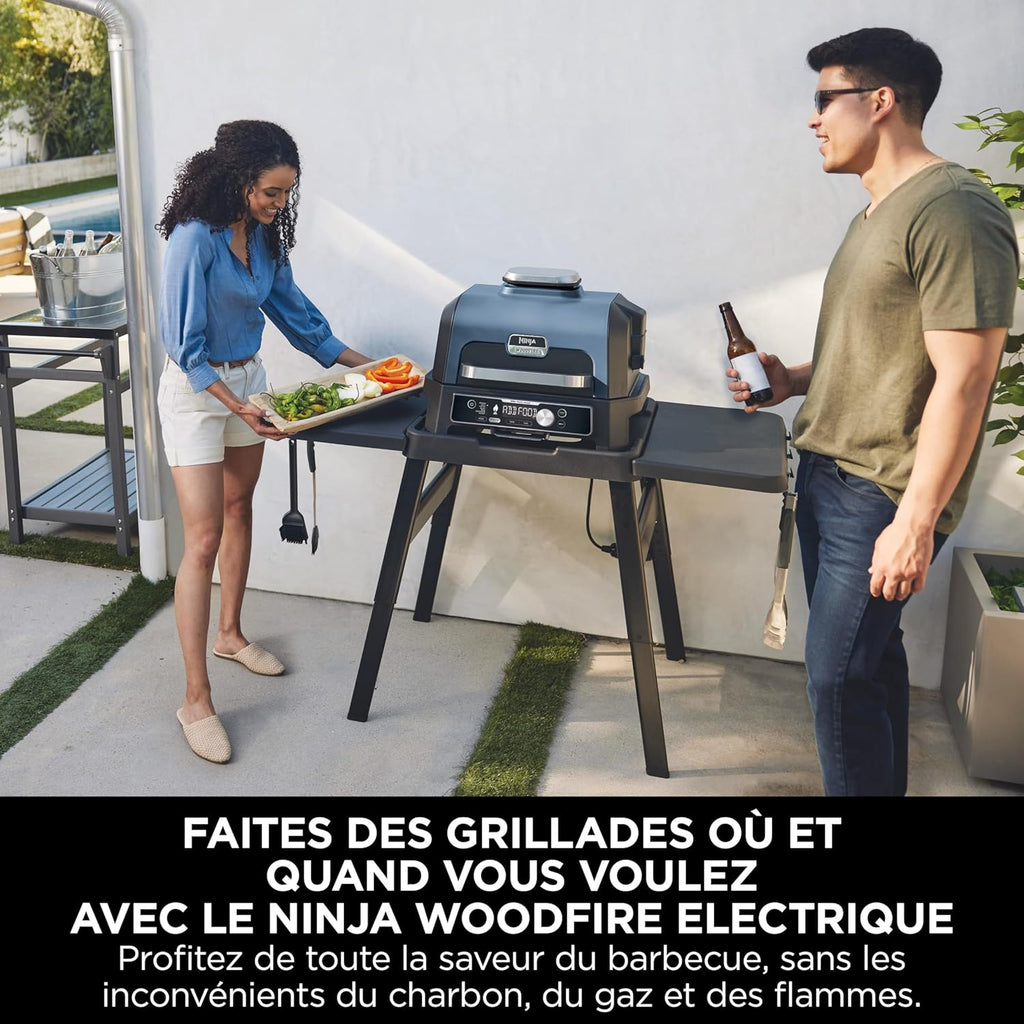 Woodfire Pro Connect XL Barbecue Électrique & Fumoir avec Contrôle d'Application, 7-en-1, OG901EUAMZ