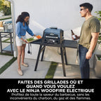 Woodfire Pro Connect XL Barbecue Électrique & Fumoir avec Contrôle d'Application, 7-en-1, OG901EUAMZ