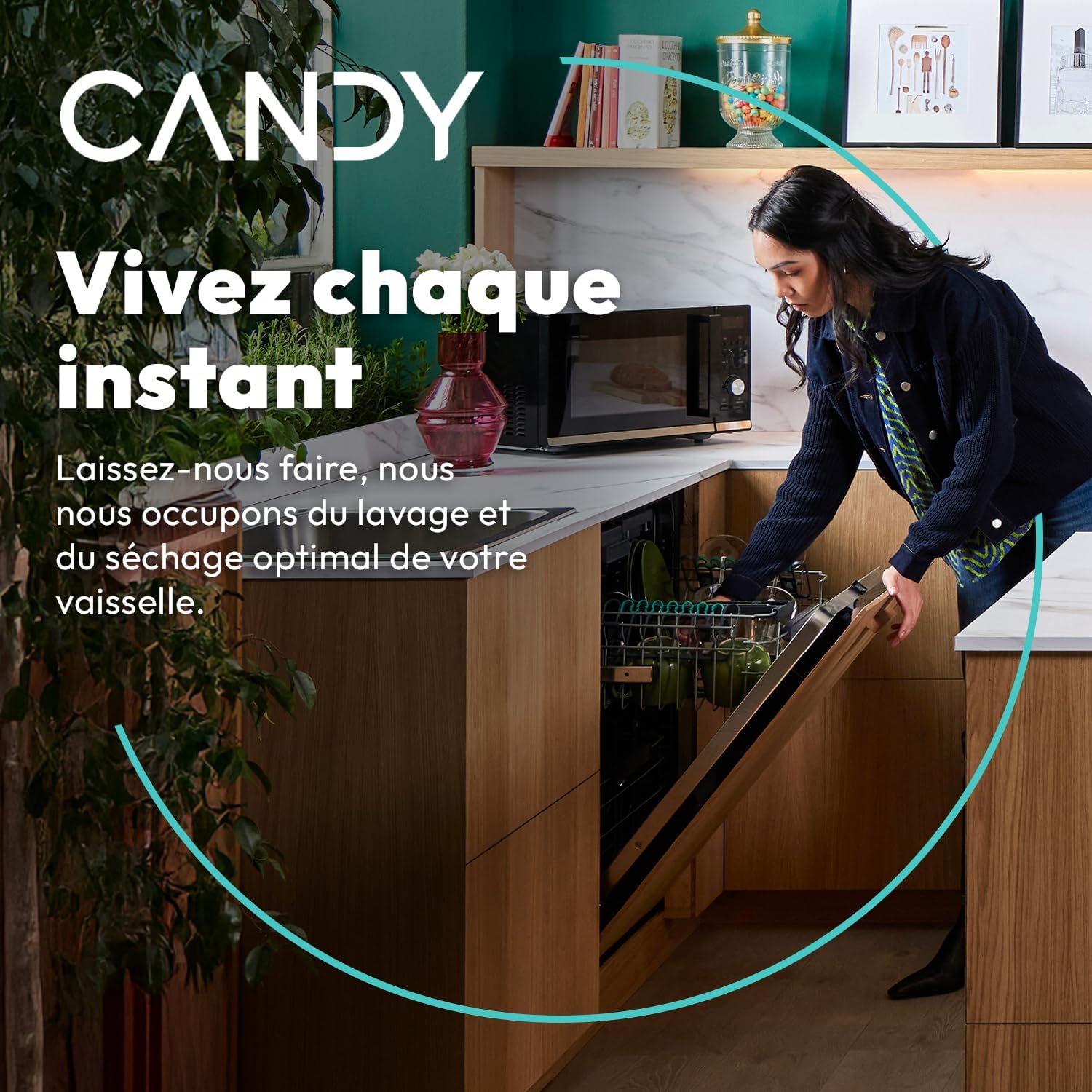 Lave-Vaisselle - Pose Libre - 15 Couverts, Automatique, Contrôle à Distance - CF 5C6F0B