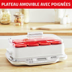 Multi Délices, Express Yaourtière 12 pots verre 140 ml, 5 programmes automatiques, YG661500