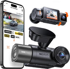 N2X 2.7K+1080P Dashcam Voiture Avant Intérieur, Support LTE, 5GHz WiFi GPS, APP & Commande Vocale