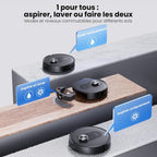 Q8 Aspirateur Robot avec Serpillière, 6000Pa, Navigation Lidar, Connecté Alexa